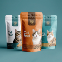 Sacs d'emballage alimentaire pour animaux de compagnie personnalisés 1kg 2kg 5kg, pochette debout, bâtonnets pour chiens de compagnie, friandises pour chats, emballage alimentaire, sac à zip-lock en plastique