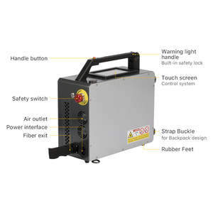 Machine de nettoyage au laser à fibre 50W/100W/200W, nouvelle tête laser de marque JPT pour le bois, l'acier inoxydable, le métal, le verre, facile à utiliser, 2 ans de garantie - Product Image 5