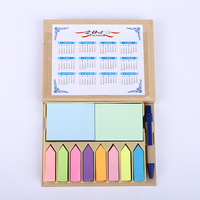 Ensemble cadeau personnalisé de haute qualité bloc-notes carnet de notes coffret cadeau avec calendrier perpétuel pour carnet de notes et stylo