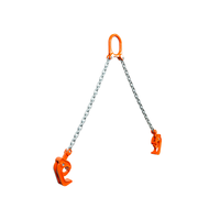 Pince de levage pour fûts d'huile TOYO-INTL 0,5T 1T avec chaîne en acier de classe 80, pince de levage pour fûts pour un levage et un transport sécurisés