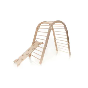 Produk baru mainan memanjat Segitiga anak-anak, frame and slide tangga untuk memanjat kayu dalam ruangan