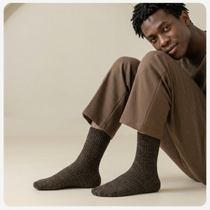 Calcetines de lana de alpaca al por mayor, gruesos, cálidos, suaves, térmicos, <span class=keywords><strong>para</strong></span> invierno, cómodos, <span class=keywords><strong>para</strong></span> hombre y mujer, <span class=keywords><strong>para</strong></span> uso diario al aire libre, calcetines cálidos <span class=keywords><strong>para</strong></span> clima frío - Product Image 2