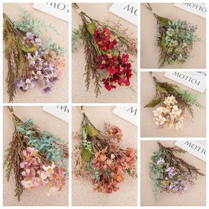 Fait à la main haut <span class=keywords><strong>rire</strong></span> Bouquet fleurs décoration de la maison tenture murale pour Noël Thanksgiving Graduation et Saint Valentin - Product Image 3