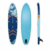 Planche de paddle gonflable en PVC Drop Stitch, stable, à aileron unique, grande flottabilité, pour sports nautiques en extérieur
