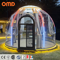 Garantie de 10 ans America Standard Dome Glass House Maison à bulles insonorisée Capsule Dome House Restaurant Utilisation en extérieur