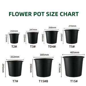 <span class=keywords><strong>Macetas</strong></span> <span class=keywords><strong>de</strong></span> Plástico PP para Jardín al por Mayor con Orificios <span class=keywords><strong>de</strong></span> Drenaje - Duraderas y Ligeras, Capacidad <span class=keywords><strong>de</strong></span> 6-30.3L, Multi-Estilo, Uso Interior/Exterior para Flores - Product Image 3