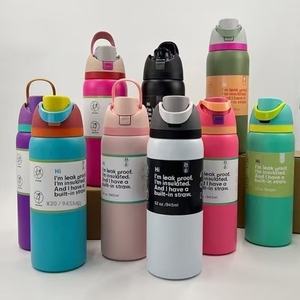 Botella de Agua Térmica de Acero Inoxidable SS304 con Doble Asa Deportiva, Aislada al Vacío, Libre de BPA, Certificada por LFGB y CE - Product Image 1