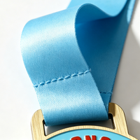 Médaille de sport circulaire en bambou, impression typographique personnalisée, gravure laser, écologique, récompense de marathon