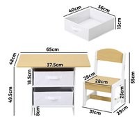 Chaise et table pour enfants en bois Offre Spéciale bureau d'étude en bambou de style classique pour tout-petits avec chaises de table sensorielles