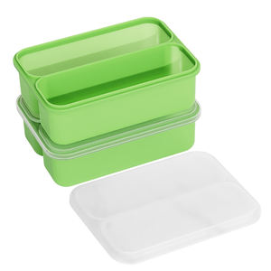 Moule à gâteau en silicone durable à 2 compartiments, outil pour crème glacée, moule à glaçons rectangulaire avec couvercle, compatible four - Product Image 4