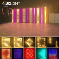 Lumière de scène 7x7 Pixel Or RGB Led Matrix Light DMX RDM Artnet Blinder Effet de fond Disco Dj Light