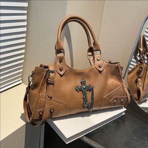 2025 New <b>Women's</b> Motorcycle Armpit Single Shoulder Crossbody Bag Retro <b>Women's</b> Handbag High-quality PU Shoulder Crossbody Bag - Product Image 1
