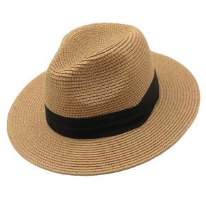 Hot Selling 2026 Women's Custom Logo <b>Straw</b> <b>Hat</b> Sun UV Protection Summer Beach Panama <b>Straw</b> <b>Hat</b> <b>for</b> <b>Men</b> Women - Product Image 3