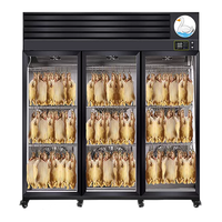 Armoire de séchage à air en acier inoxydable à température unique, vitrine réfrigérée à air avec 2/3 portes pour le séchage du canard rôti