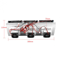Kit de système de refroidissement thermoélectrique Peltier en alliage d'aluminium avec plaquette de silicium 180W 12V, module à trois ventilateurs, bricolage