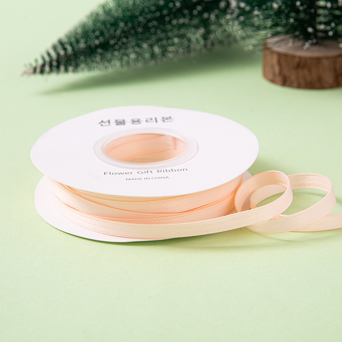#6 สีชมพูหม่น 10มม.-[50y/ม้วน]