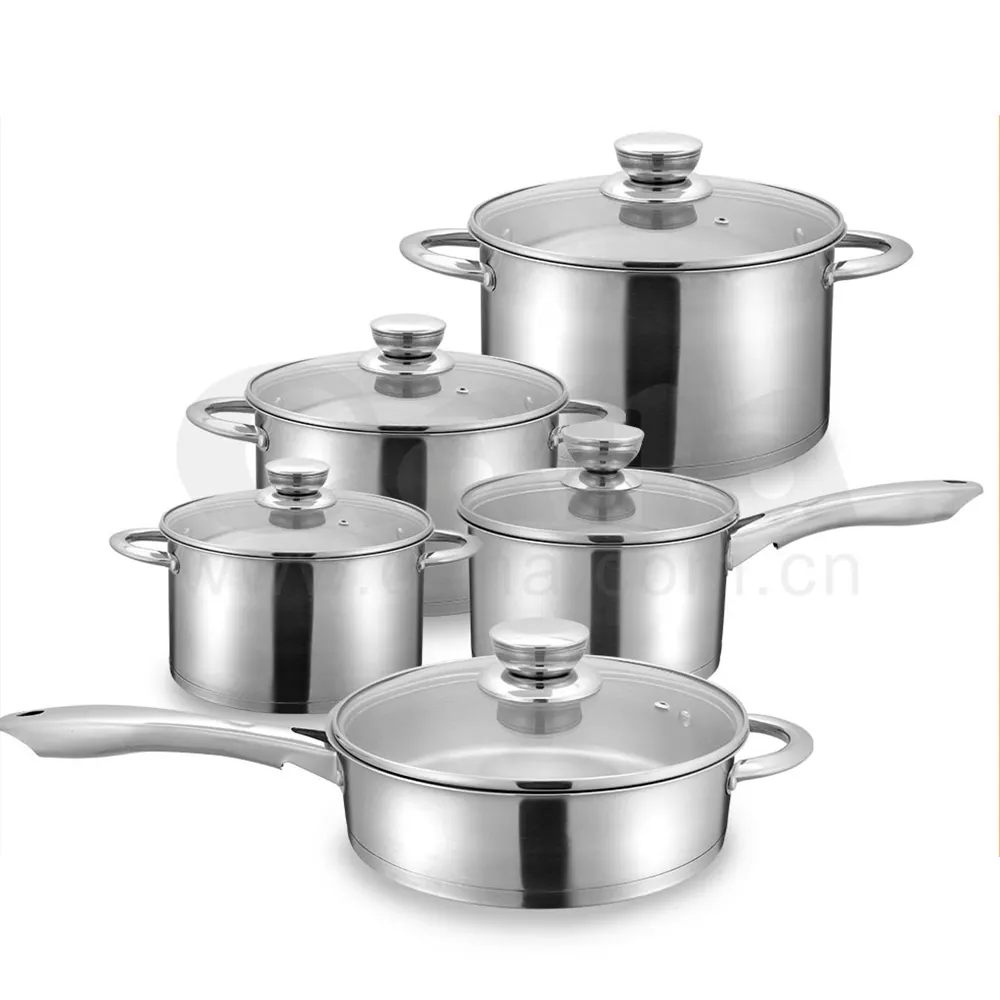Cookware Sets Aluminium White Ceramic Coating Professional Cooking Pots Kitchenware Sets