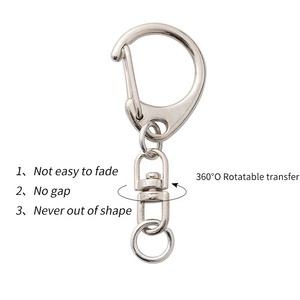 Sẵn Sàng Vận Chuyển Móc Khóa Hình Chữ D Móc Treo Móc Xoay Móc Nhảy Vòng Treo Mặt Dây Chuyền Để Tự Làm Thủ Công - Product Image 5