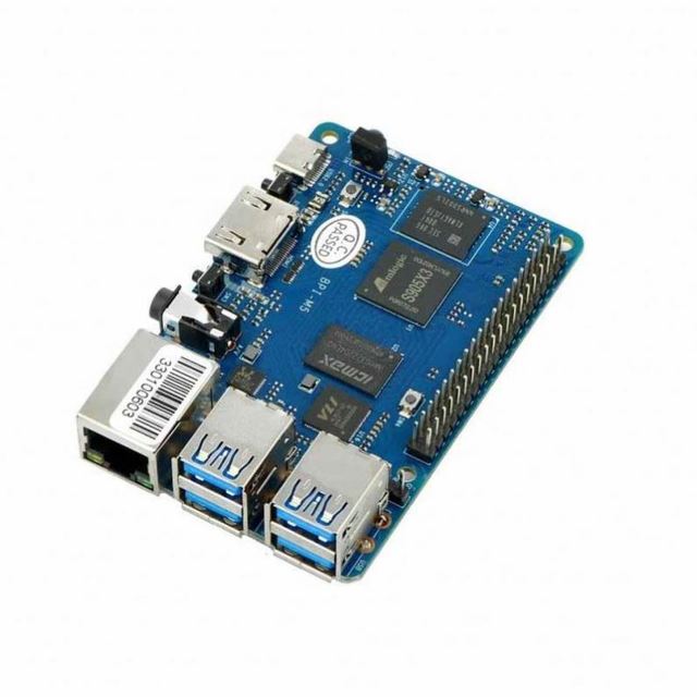 YE Banana Pi BPI-M5 Single Board Computer with Amlogic S905X3 Octa-Core Processor