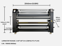 Laminateur automatique professionnel LF1700-F1 Plus |   Largeur maximale 1630 mm (64 po) pour un laminage à froid et à chaud rapide et de qualité