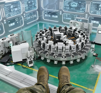 Machine d'injection de semelles en PU à table rotative personnalisée, neuve, avec moteur et roulement, pour les usines de chaussures