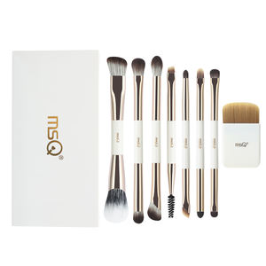 Set <span class=keywords><strong>de</strong></span> 8 <span class=keywords><strong>Brochas</strong></span> <span class=keywords><strong>de</strong></span> <span class=keywords><strong>Maquillaje</strong></span> Profesionales <span class=keywords><strong>de</strong></span> Viaje <span class=keywords><strong>de</strong></span> Doble Capa <span class=keywords><strong>de</strong></span> Pelo <span class=keywords><strong>de</strong></span> Cabra con Mango <span class=keywords><strong>de</strong></span> Madera y Estuche para Rostro y Ojos, Incluye Brocha Abanico - Product Image 2