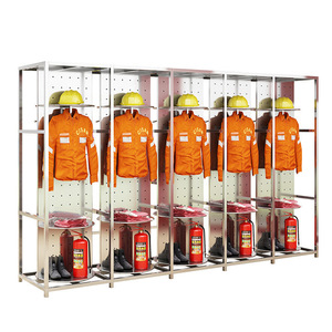 Yinghuang <b>Fire</b> Suit Rack 304/201 Stainless Steel 360 Degree Rotatable Storage For Firefighting Gear - Product Image 3