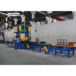 Construction H-Beam Automatic Production Line Assembling Welding Straightening Machine H Beam