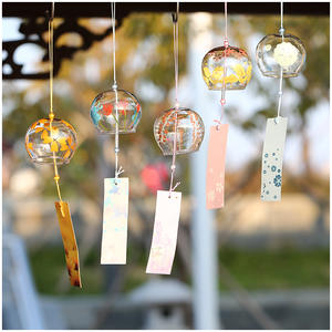 Carillon éolien Furin en verre traditionnel lucide pendentif Transparent carillon éolien en verre bouteille carillon éolien en cristal - Product Image 2