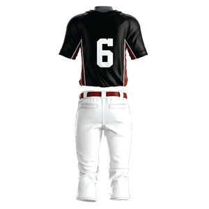 Uniforme de baseball de qualité supérieure, grande quantité, faible MOQ, pour vêtements de sport, ensemble maillot et pantalon de baseball personnalisé avec logo d'équipe, en vente - Product Image 2