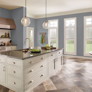 Volets en <span class=keywords><strong>PVC</strong></span> de conception moderne ANYHOO, charnières anti-ouragan en aluminium et vinyle, profil coulissant résistant à la chaleur pour fenêtres et portes - Product Image 1