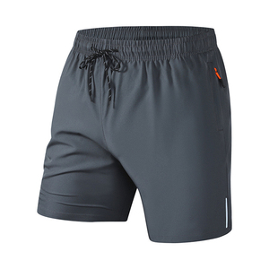 Men's Athletic <strong>Shorts</strong> Sports Gym Running Quick Dry Elastic Waist Zip Pocket Reflective Strip Fitness Workout Ice Silk <strong>Shorts</strong> - Product Image 1