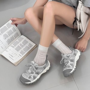 Baskets compensées en maille pour femme, légères, respirantes et polyvalentes, collection été 2026 - Product Image 1