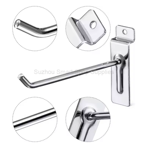 <span class=keywords><strong>Hot</strong></span> cửa hàng bán lẻ móc hiển thị kim loại thép <span class=keywords><strong>slatwall</strong></span> Bảng điều chỉnh an ninh Pegboard móc - Product Image 3