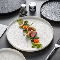 Assiette à Steak en céramique directe d'usine 10 "plat mat vaisselle grès dîner chargeur assiette ensemble pour Restaurant vaisselle assiettes