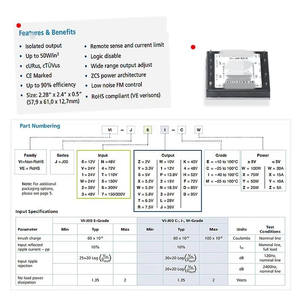 ใหม่และเป็นของแท้ ผ่านการทดสอบแล้ว รับประกัน 180 วัน โมดูลแปลงไฟ DC-DC รุ่น VI-JW0-<span class=keywords><strong>EZ</strong></span>/S - Product Image 4