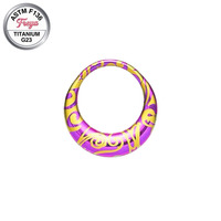 Anneau de nez segmenté en titane G23 personnalisé Freya, bijoux de piercing pour le nez, boucles d'oreilles septum pour femmes, bijoux de corps à motif tendance