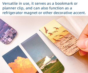 Marcapáginas Magnético Personalizado, Clips Magnéticos para Páginas con Diseño de Paisaje, Regalos para Amantes de los Libros, Regalos de Agradecimiento para Estudiantes y Maestros - Product Image 3