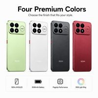 Teléfono Inteligente Redmi K100pro 5G 2026, Octa Core, LTE, Pantalla AMOLED de 6.5 Pulgadas, Cámara de 200MP, Batería de Más de 8580mAh, Carga Inalámbrica, Inglés