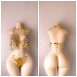 ELITES-pantalones cortos personalizados <span class=keywords><strong>de</strong></span> cintura alta, color dorado brillante, para discoteca, venta al por mayor - Product Image 6