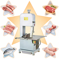 Máquina Cortadora de Carne Congelada Industrial para Restaurantes y Plantas de Procesamiento de Alimentos, Motor de Cobre de 1500W, Cuchilla de Acero de 210mm