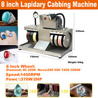 NOUVEAU Arrivée Machine à polir les pierres de 8 pouces pour la lapidaire et la fabrication de bijoux, machine à cabochonner, machine à polir les pierres