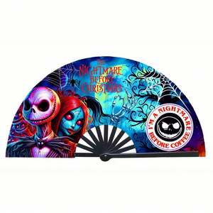 Ventilateur en plastique de 33 cm, motif Fée, Sport, Anime, Dessin animé, Fleur, Cadeaux d'affaires, Décorations pour la maison, pour Halloween, Artisanat en plastique - Product Image 3