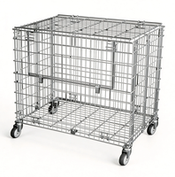 Chariot de rangement robuste verrouillable à 4 roulettes pivotantes, polyvalent pour chariot à balles, boîte à grillades et transport de bois de chauffage