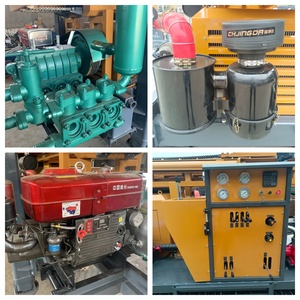 Machine de forage de puits d'eau DTH montée sur tracteur à trois roues, personnalisable, avec moteur hydraulique, <span class=keywords><strong>pour</strong></span> forage de 200m - Product Image 4