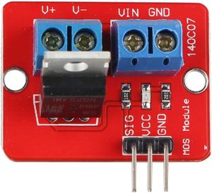 Placa controladora de tubo MOS IRF520, módulo de interruptor PWM para microordenador de un solo chip <span class=keywords><strong>Arduino</strong></span> Raspberry Pi ARM - Product Image 4