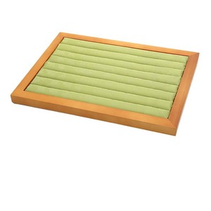 Jewelry Display Tray Wooden Embroidered Storage Organizer For <b>Rings</b> Pendants Jewelry Showcases 32.5x23.8x2.3cm - Product Image 3