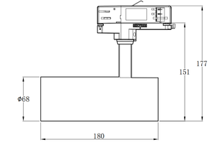 Système d'éclairage sur rail COB en aluminium à conception modulaire, éclairage à intensité variable, montage en surface, commande intelligente, rail magnétique fin, LED, bureau, 48V 30W - Product Image 2