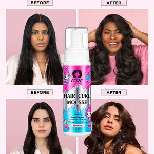 Private Label Starker Halt Volumen-Verstärker für Zöpfe Locken Definition Olivenöl Haarstyling-Schaum 48H Halt Ohne Abblättern Weich Federnd - Product Image 2