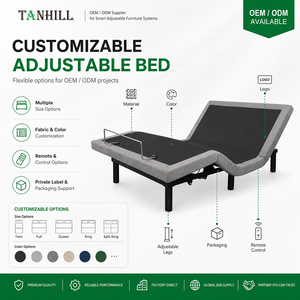 Base de Cama Eléctrica Plegable y Ajustable, Tamaños Especiales, con Puerto USB, Masaje y Gravedad Cero - Product Image 6